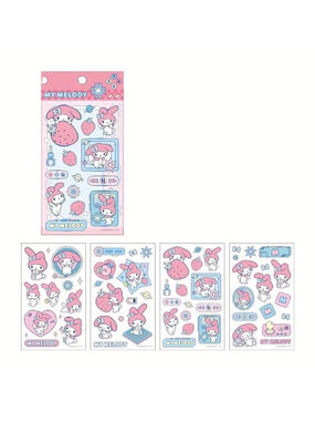 #MEL-2196 My Melody Sanrio Sticker Pack - Transparent - 4 Sheets Per Pack